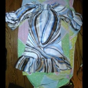 Dimples Satin Bell sleeve Tunic